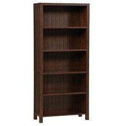 (Scratch & Dent) Style Work By Thomasville Trek 5-Shelf Bookcase, 68"H x 30"W x 13"D, Warm Mahogany