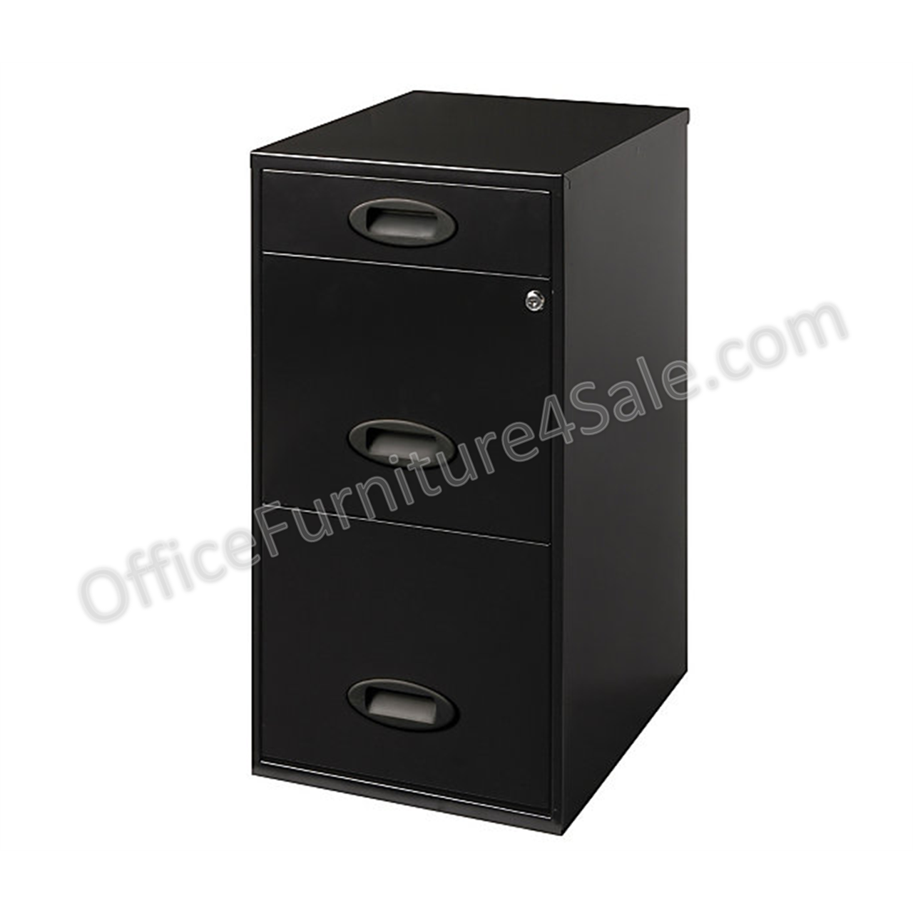 Hirsh 18 inch Deep 3 Drawer Organizer Cabinet in Black