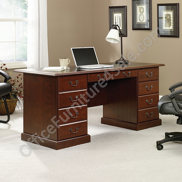 Office DESK + RETURN Office Furniture 1500 - CHERRY