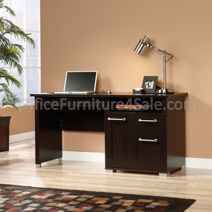 Sauder Town Outlet Collection Desk 30"H x 60"W x 20 3/4"D, Jamocha