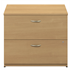 (SCRATCH & DENT) Bush Outlet Components Collection 36" Wide 2 Drawer Lateral File, 29 27/32"H x 35 2/3"W x 23 11/32"D, Light Oak