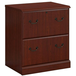 (Scratch & Dent) kathy ireland Home by Bush Business Furniture Bennington 27"W Lateral 2-Drawer File Cabinet, Harvest Cherry