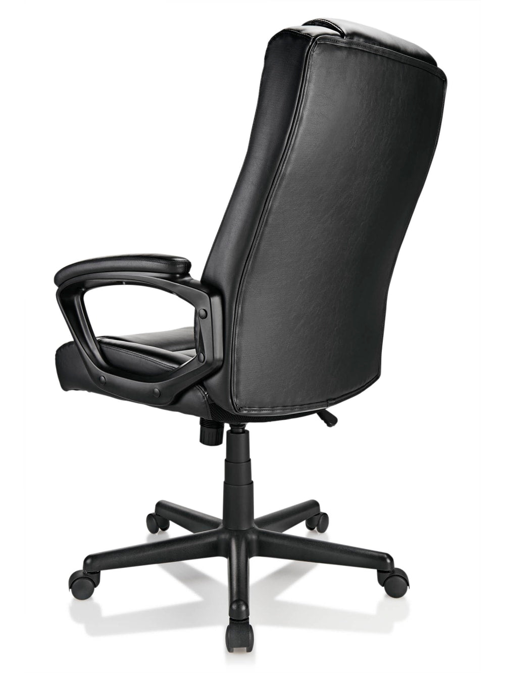 Realspace Hurston Bonded Leather High Back Executive Chair Black