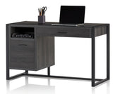 Realspace Outlet DeJori 51"W Writing Desk, Charcoal