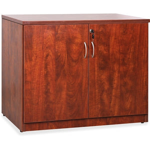 (Scratch & Dent) Lorell Outlet Essentials Series Storage Cabinet, 36"W, Cherry